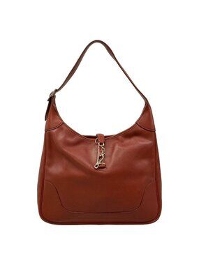 Hermes Shoulder Bag Trim 35 Brick Silver